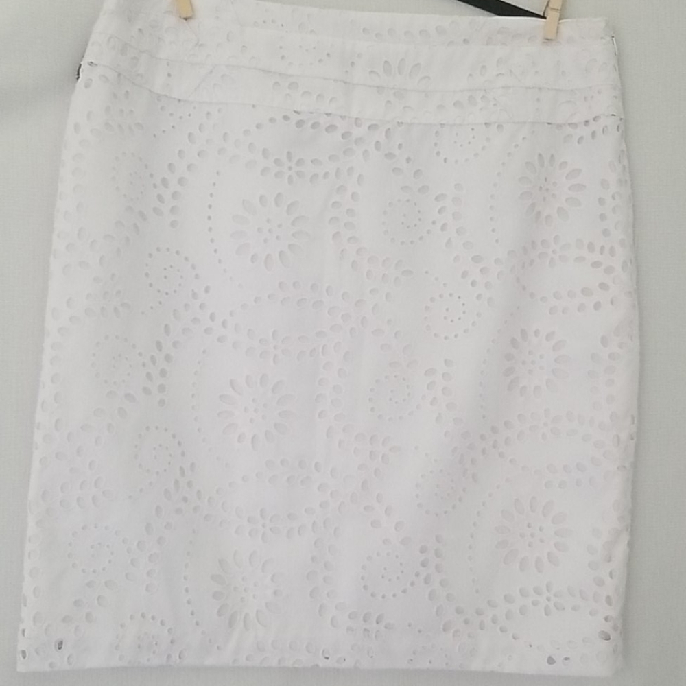 White eyelet skirt, size 12